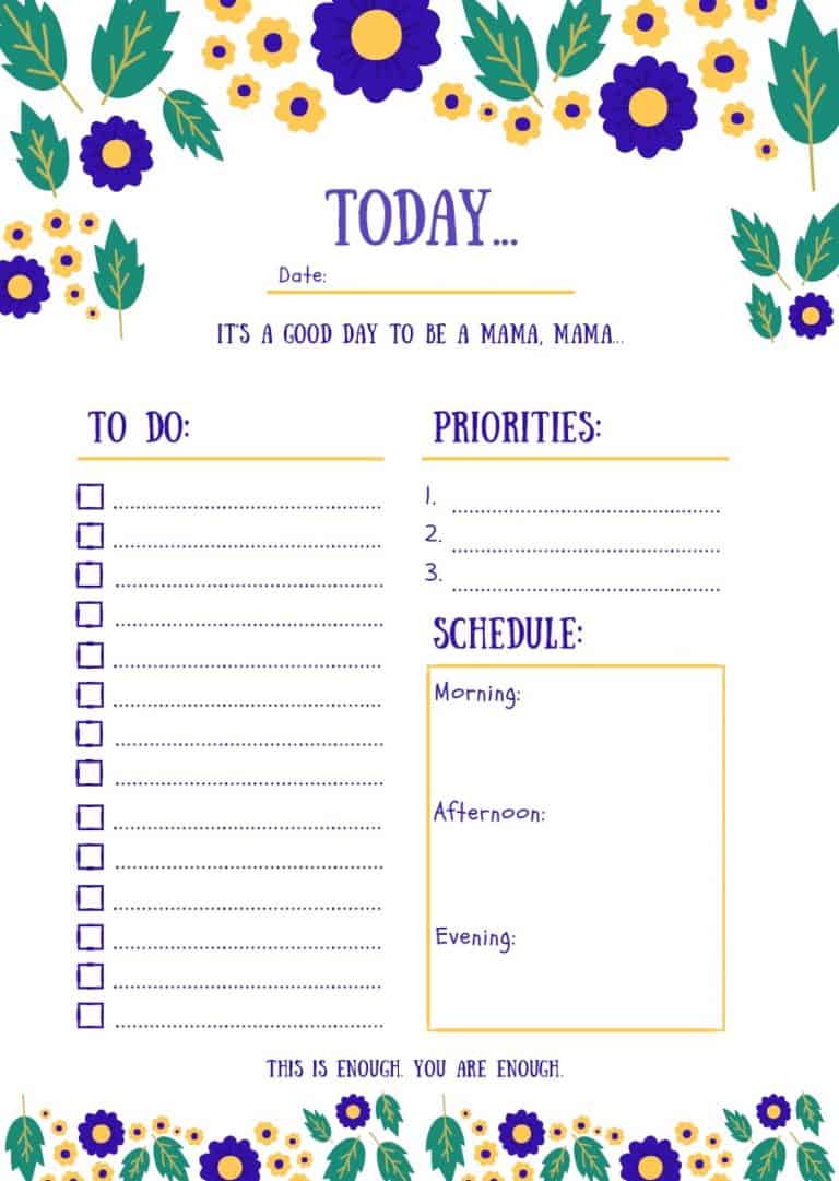 New mom, what is enough? Postpartum and having a new baby is hard. If you feel overwhelmed by all the to-do's that come with life after having a new baby, you're not alone. (And this free printable daily planner for new moms will help!) Whether you're a stay-at-home mom or on maternity leave, here is what you need to know...