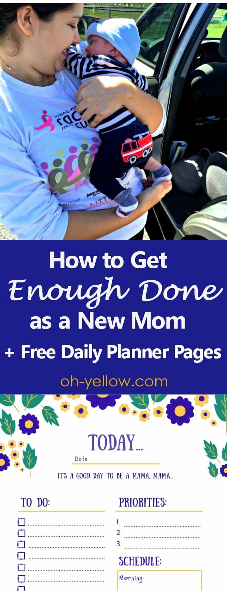 New mom, what is enough? Postpartum and having a new baby is hard. If you feel overwhelmed by all the to-do's that come with life after having a new baby, you're not alone. (And this free printable daily planner for new moms will help!) Whether you're a stay-at-home mom or on maternity leave, here is what you need to know...