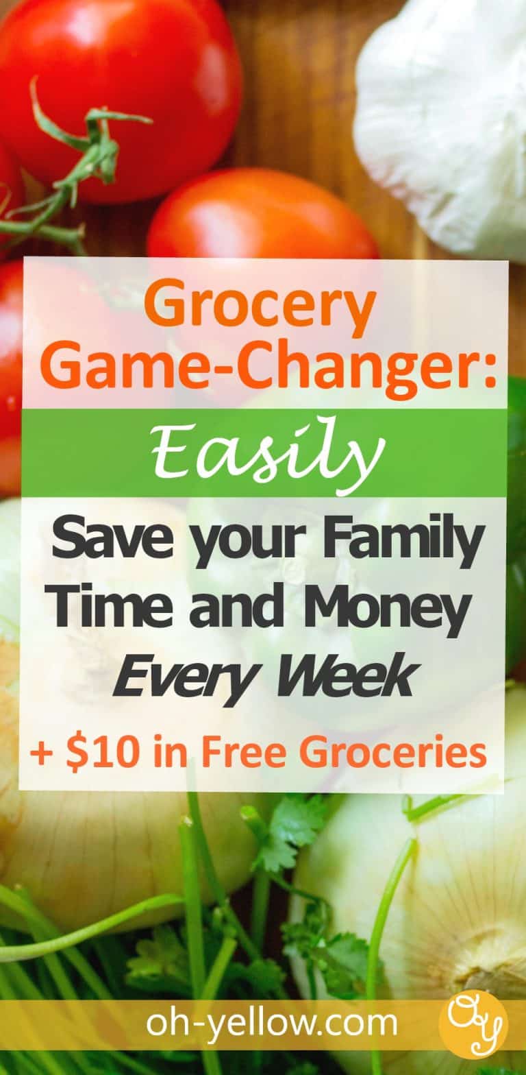 Save money on groceries and spend less time at the grocery store. This is a MUST for moms. Finally stick to your budget with this one easy tip AND get $10 in free groceries! Here's how to change how you shop for groceries...and it's awesome...