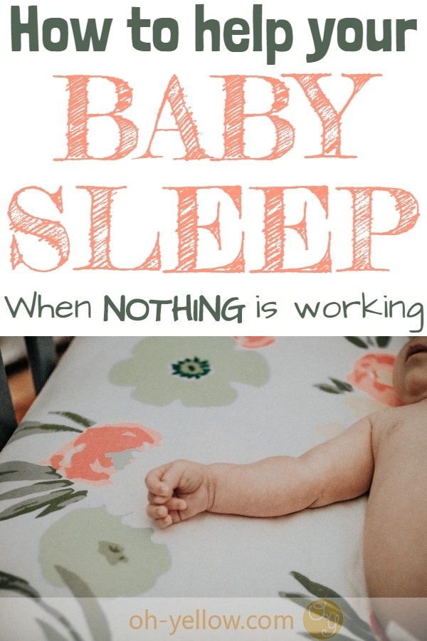 Baby won't sleep? This tip could finally help Baby sleep through the night, sleep in their crib, and nap on their own. Sometimes sleep training isn't enough. This is what finally helped my baby sleep... #baby #babysleep #babysleeptips #sleeptraining #newborn #newparentadvice #newmom #babytips