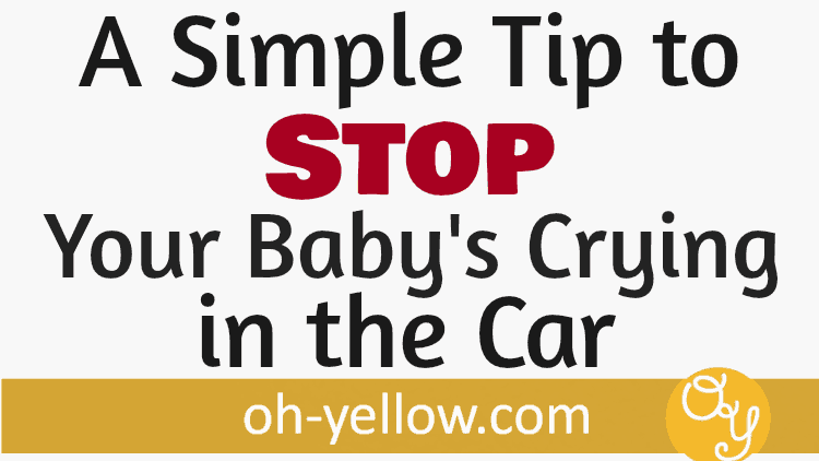 Baby crying in the car? Here are great tips on how to stop baby crying in the carseat. When Baby is screaming in the car, you just want quiet! This easy idea will help you get your baby to stop crying fast during travel...