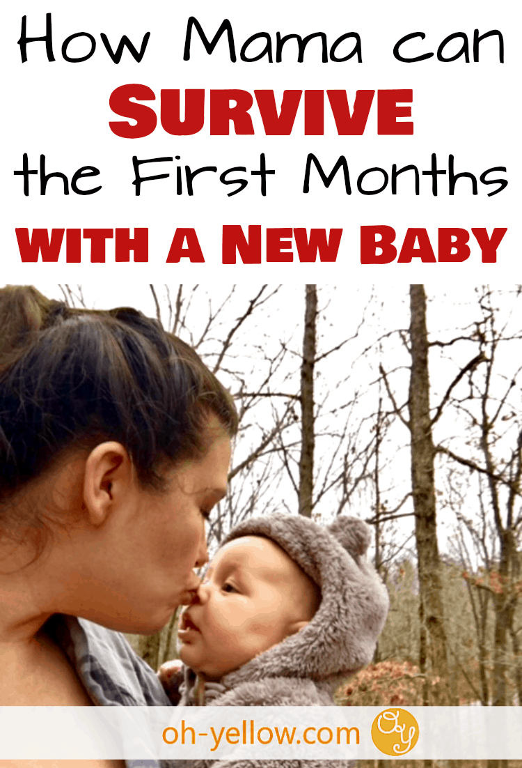 How to survive the first months with a new baby. Whether you're a new mom with your first baby, second baby, or more, these awesome tips will help you relax during postpartum and the fourth trimester. New Mom Survival...