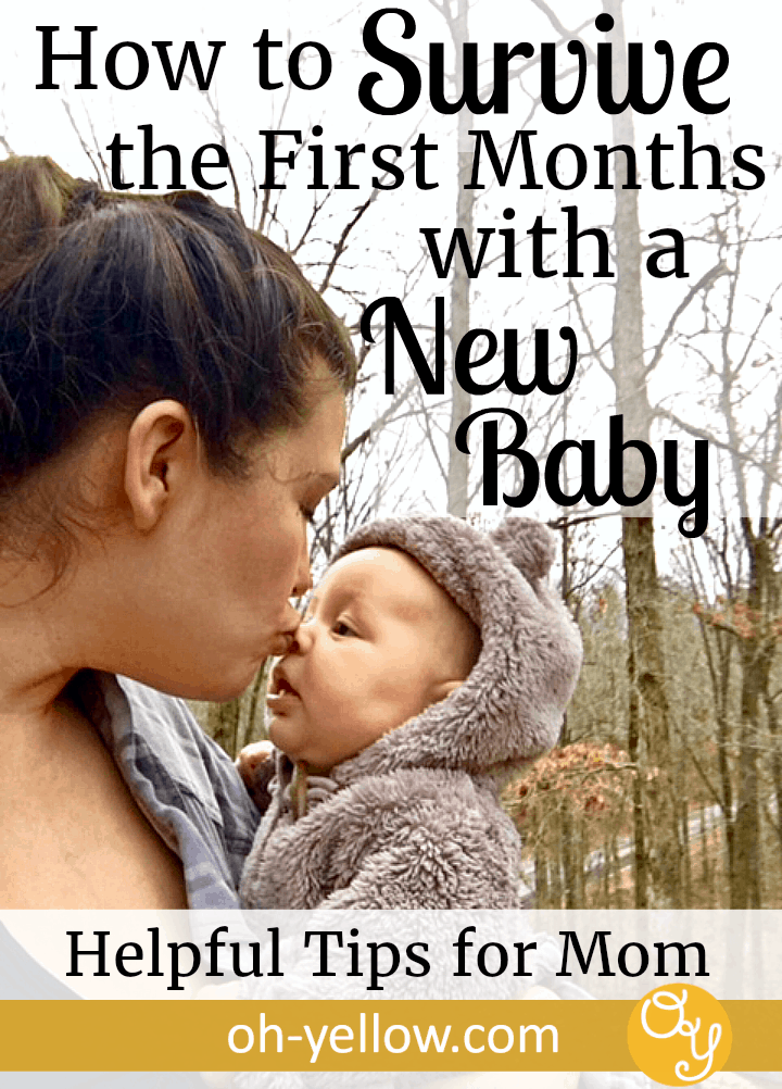 How to survive the first months with a new baby. Whether you're a new mom with your first baby, second baby, or more, these awesome tips will help you relax during postpartum and the fourth trimester. New Mom Survival...