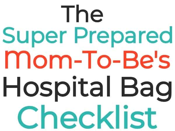 hospital bag checklist for mom and baby