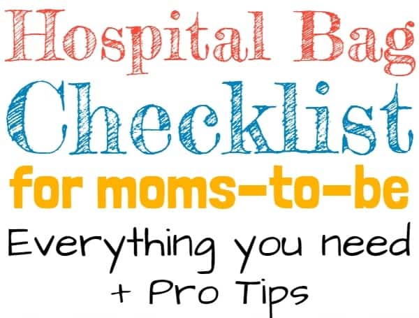 Hospital Bag Checklist for moms-to-be! What to pack in your hospital bag for mom, baby, and dad. Pro tips and everything you need. #baby #pregnancy #thirdtrimester #hospitalbagchecklist #pregnant #babies #newmom #labor #birth