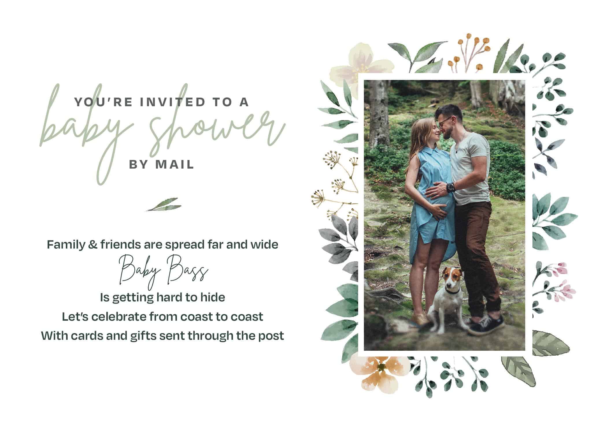 Baby Shower By Mail: Long Distance Baby Shower Invitation Wording