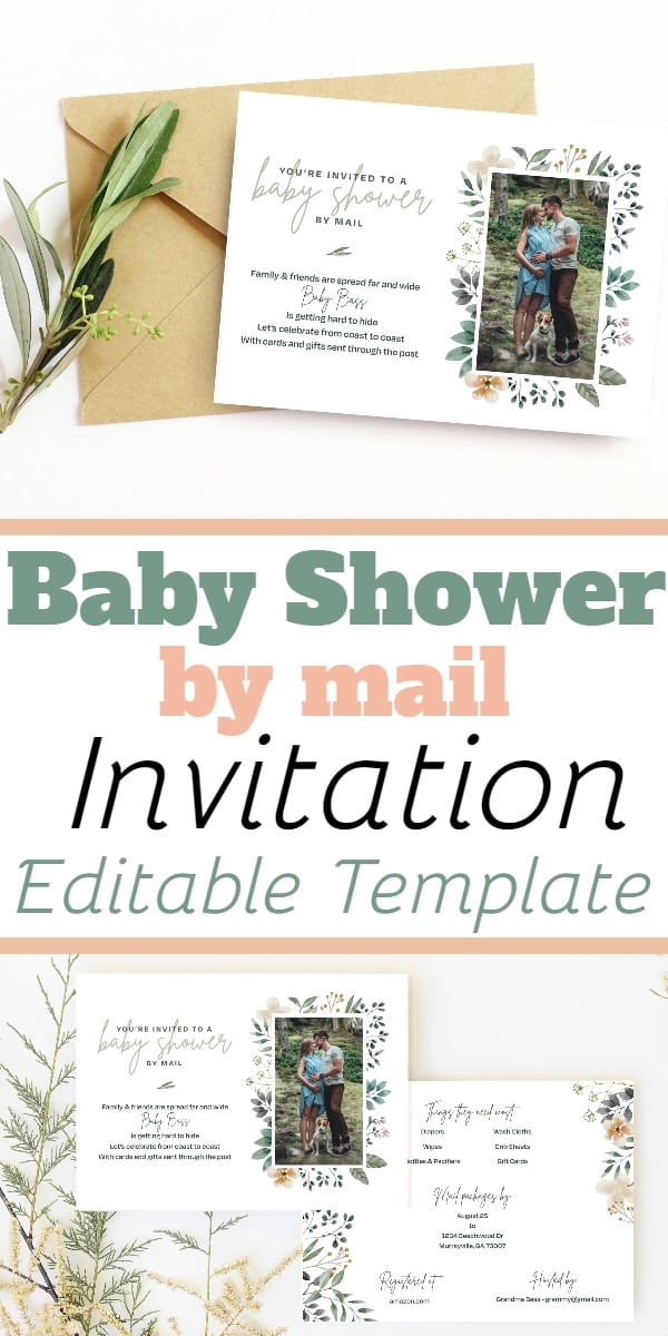 Baby Shower By Mail: Long Distance Baby Shower Invitation Wording